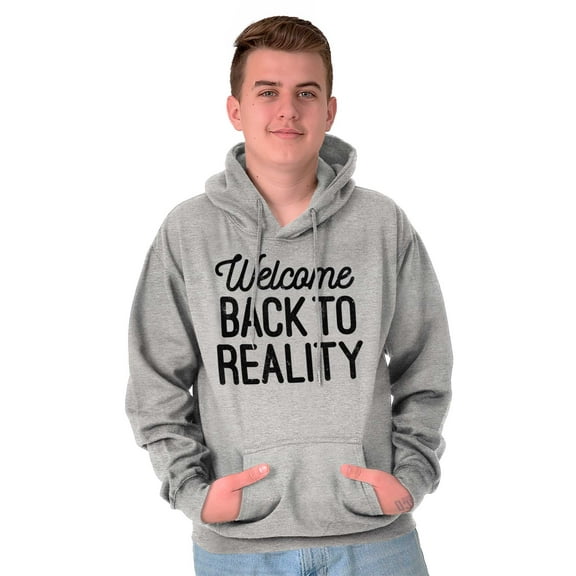 Welcome Back Reality Attitude Gym Unisex Plus Fleece Graphic Hoodie Brisco Brands 3X