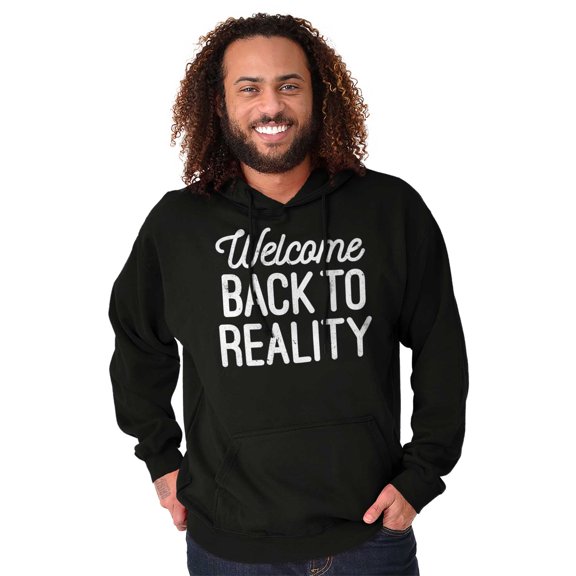 Welcome Back Reality Attitude Gym Unisex Plus Fleece Graphic Hoodie Brisco Brands 2X