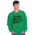 thumbnail image 1 of Welcome Back Reality Attitude Gym Unisex Plus Fleece Graphic Sweatshirt Brisco Brands 2X, 1 of 5