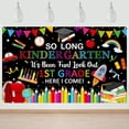 thumbnail image 1 of Welcome Back to School Backdrop Black So Long Kindergarten It's Been Fun Look Out 1st Grade Here I Come Background Kindergarten  Classroom Party Decorations Banner Photo Booth Props, 1 of 7