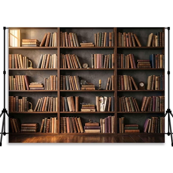 Welcome Back to School Backdrop School Library Bookshelf First Day of School Background Welcome Back Classroom Party Decorations Banner Photo Booth Props