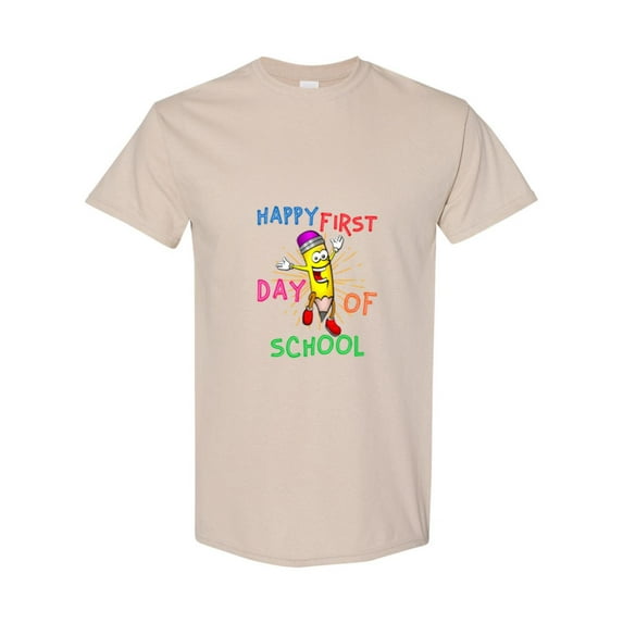 Welcome Back To School A Happy First Day For A Teacher Student Unisex T-Shirt, up to size 5XL
