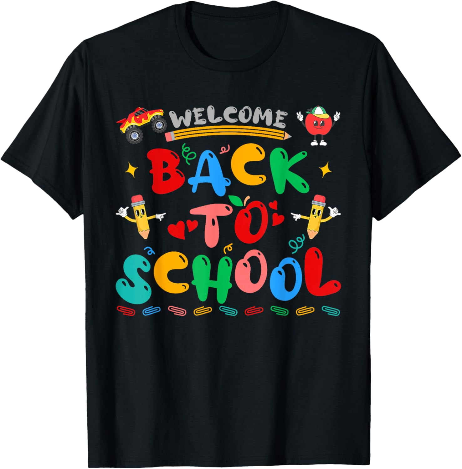 Welcome Back To School Funny Student Teacher Cute Groovy T-Shirt ...