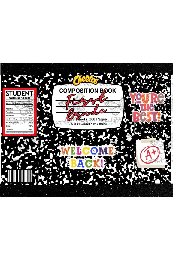 Welcome Back To School Party Favor Template Chip Bag Gatorade Label Back To School 2024202