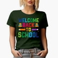 thumbnail image 1 of Welcome Back to School, Back-To-School, 1st Day of School, Military Green T-Shirt, 3XL, 1 of 5