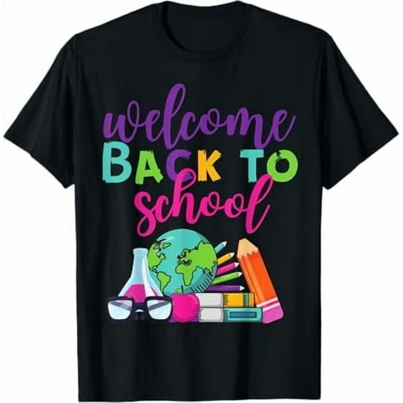 Welcome Back to School Funny Teachers Students T Shirt First Day of School Teacher Boys Girls Humor Gifts Tees