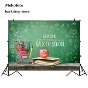 Welcome Back to School Photo Backdrops for Photography Pens and Books Blackboard Background Photo Shoot G-647