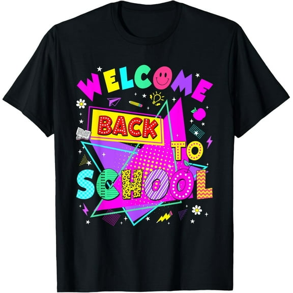 Welcome Back to School T-Shirt – Funny First Day of School Shirt for Students and Kids