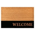 thumbnail image 1 of Welcome Black Stripe Doormat, 30" x 48", 1 of 2