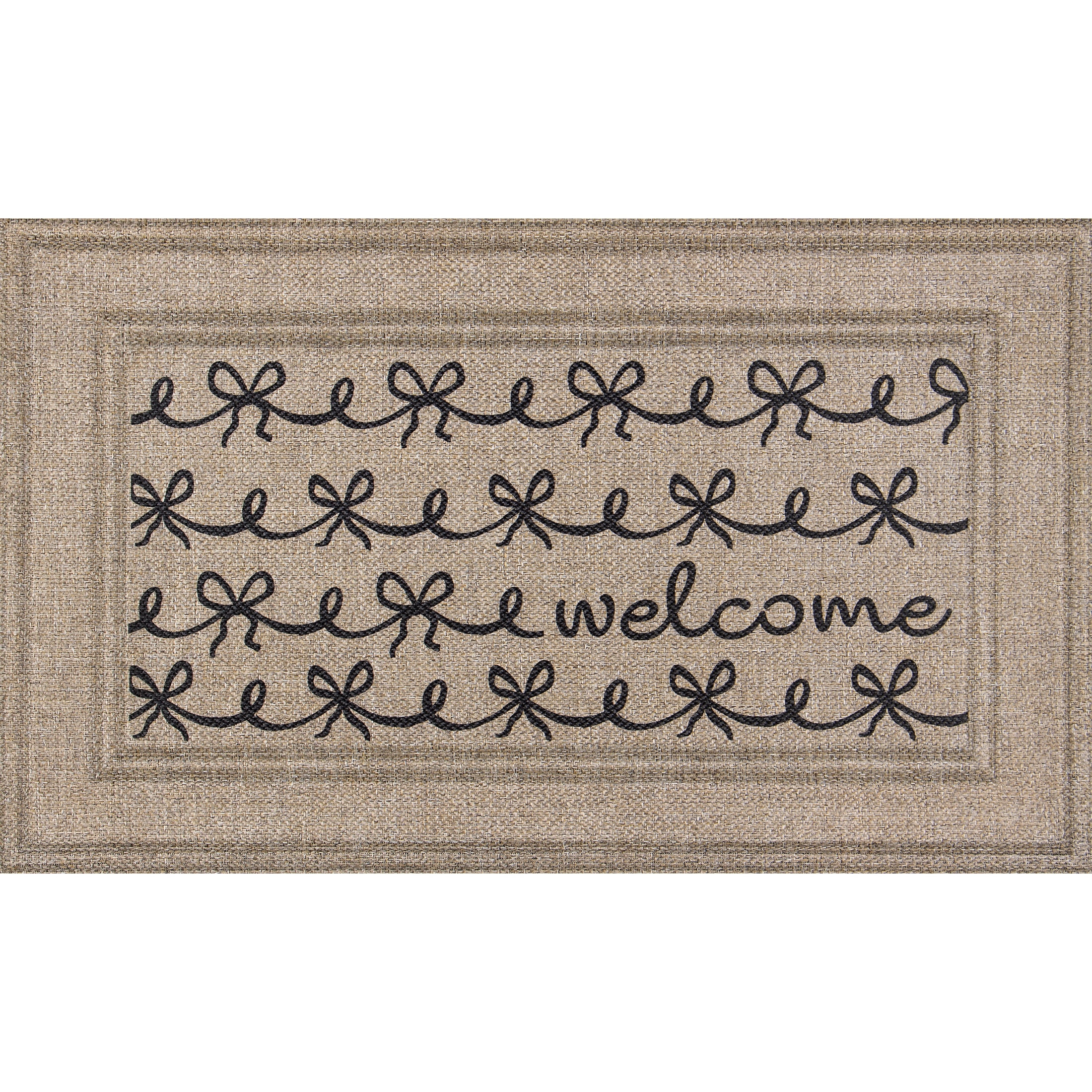 Welcome Bows, Apache Mills Sisal 18x30 Indoor Outdoor Entrance