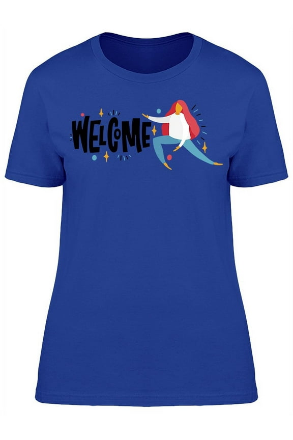 Welcome Bright Colored Letters T-Shirt Women -Image by Shutterstock, Female Large