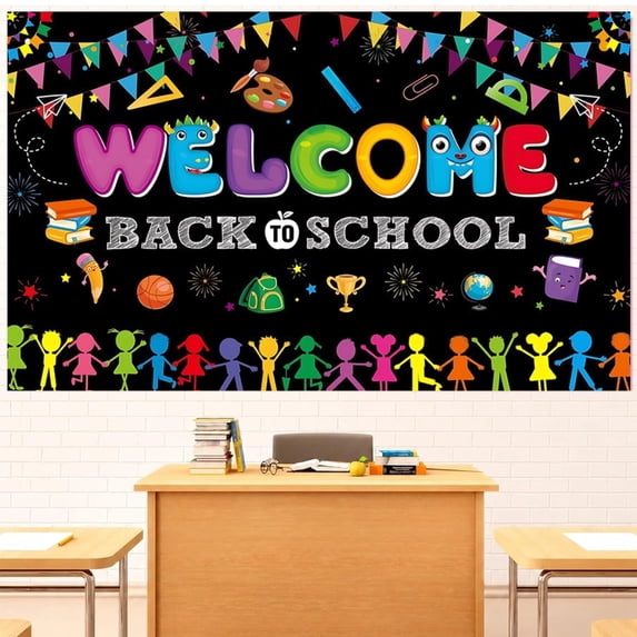 Welcome Bulletin Board Sets For Classrooms Back To School Bulletin Board Themed Classroom Decor Welcome To School Bulletin Board Back To School Decor Classroom Chalkboard Decor,A2