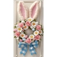 thumbnail image 1 of Welcome Bunny Door Cover, Pink Happy Easter Door Backdrop Decoration, Easter Front Door Welcome Sign Decoration for Happy Easter Party Favors, 1 of 6
