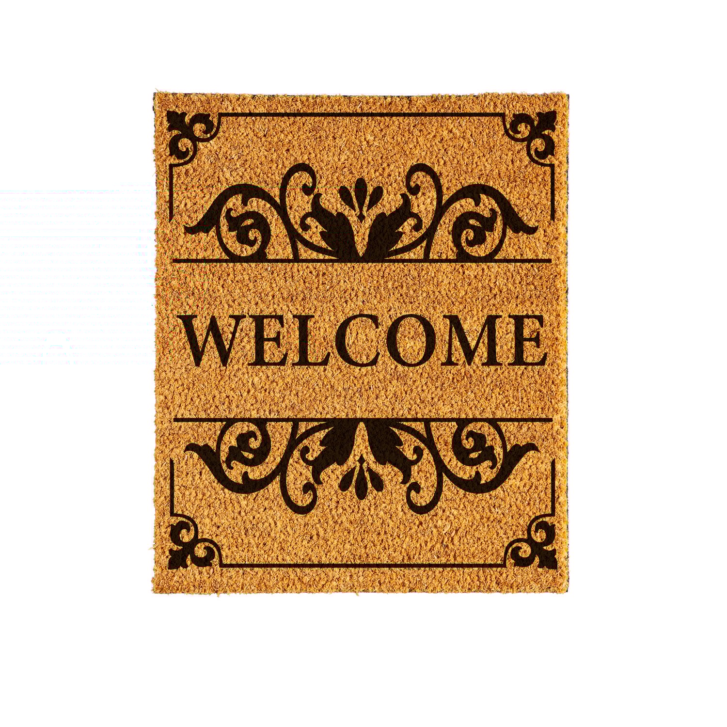 Welcome" Cambridge Greeting Interchangable Coir Mat Panel