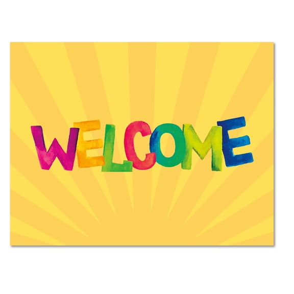 Welcome Cards-Blank Inside with Envelopes-5.5"x4.25"-Available in 12 or 24 Packs