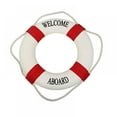 thumbnail image 1 of Welcome Cloth Decorative Life Ring, Buoy Home Wall Nautical Decor, Red&Blue, 1 of 5