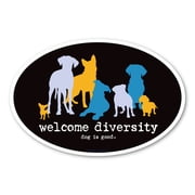 Welcome Diversity Oval Magnet