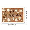 thumbnail image 1 of Welcome Door Mat 24x16 Inch, Heavy-Duty Non-Slip Welcome Mat for Front Door Porch Garage Entrance Decor, Suitable for Indoor Outdoor Use, 1 of 3
