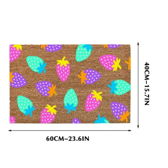 Welcome Door Mat 24x16 Inch Natural Coir Material, Non-Slip Welcome Mat for Indoor Outdoor Use at Hallway and Entrance, Easy Spot Clean