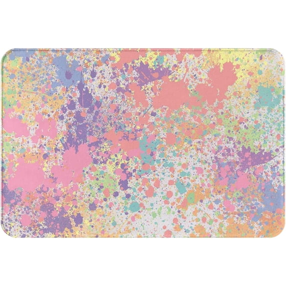 Welcome Door Mats Abstract Pastel Rugs Rug Carpets Bathroom Decorations for Kitchen Bedroom Indoor Floor Greeting Front Porch Rugs Indoor Outdoor Door Mats Entrance Patio Carpet Decor 17x30 inch