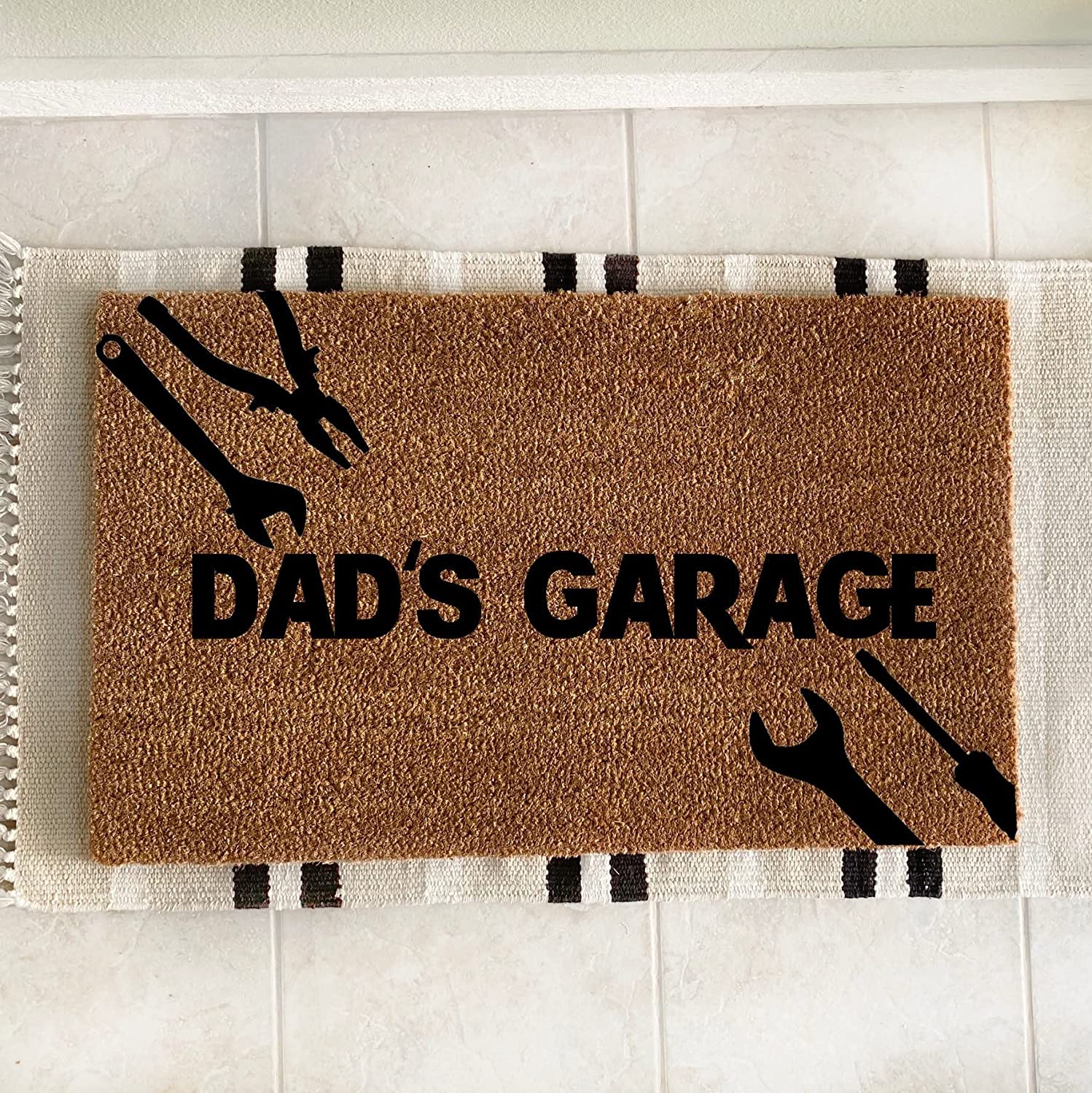 Door Mats Dad’S Garage Doormat Porch Entrance Mat Absorbent Non