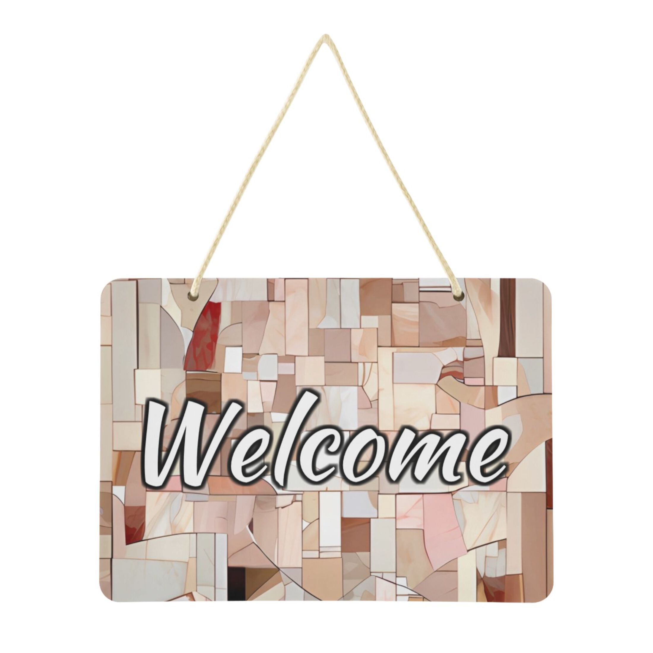 Welcome Signs Retangular Welcome Door Sign Decoration 13.8