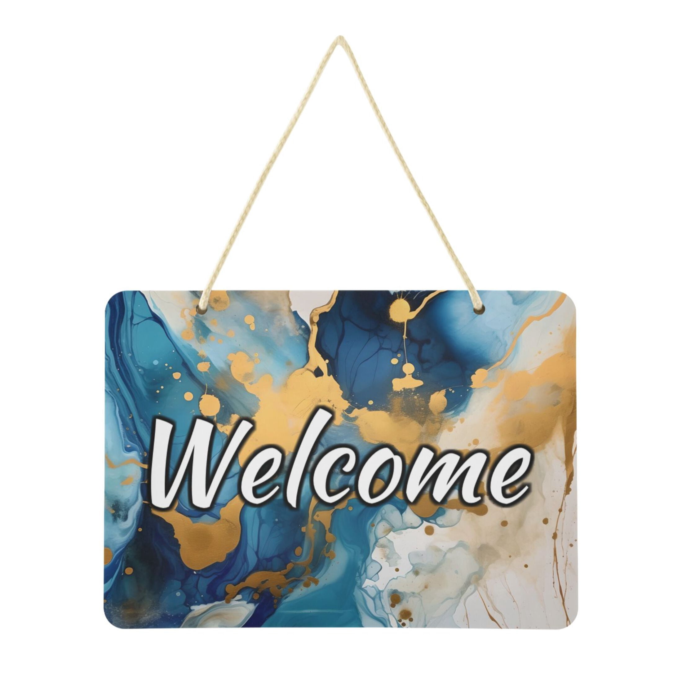 Welcome Signs Retangular Welcome Door Sign Decoration 13.8