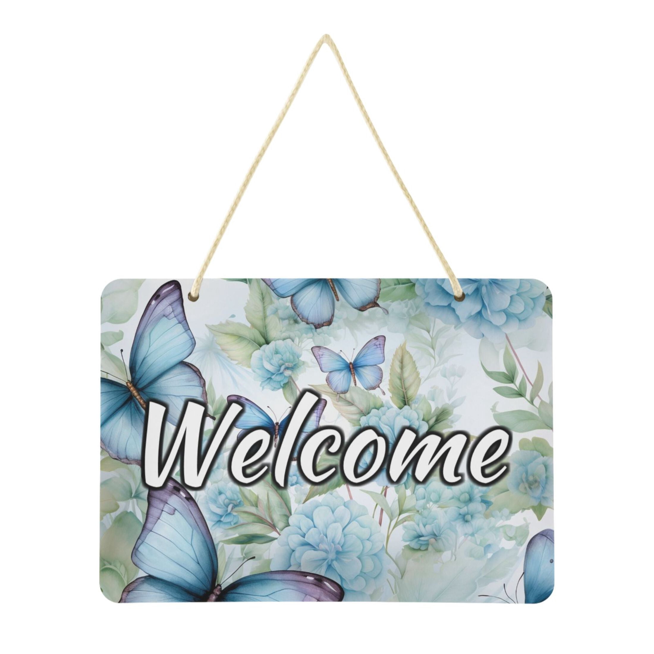 Welcome Signs Retangular Welcome Door Sign Decoration 13.8