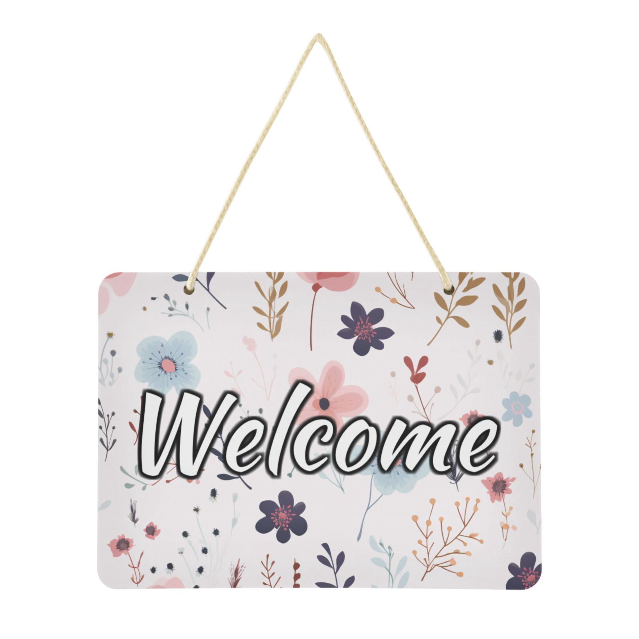 Welcome Signs Retangular Welcome Door Sign Decoration 13.8