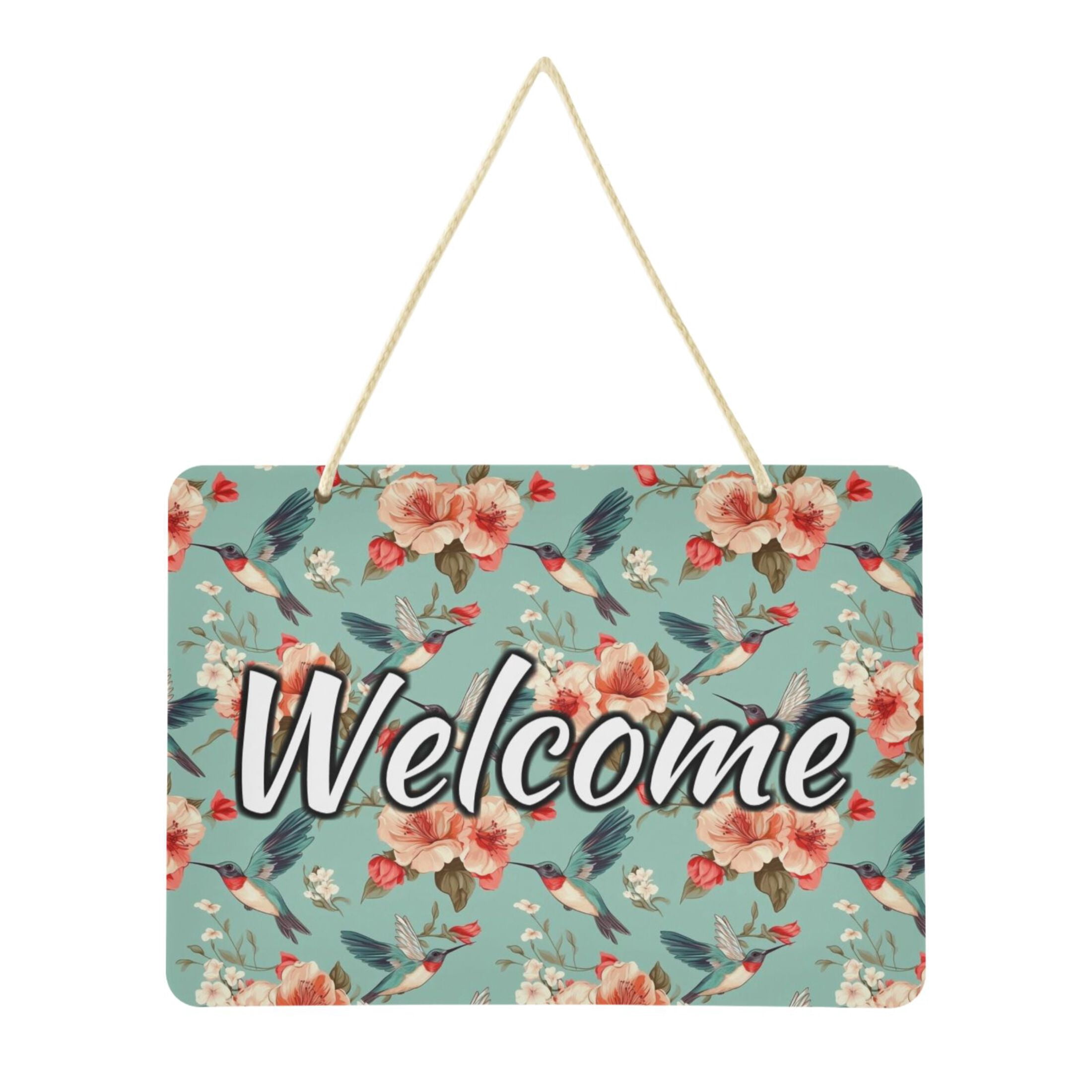 Welcome Signs Retangular Welcome Door Sign Decoration 13.8