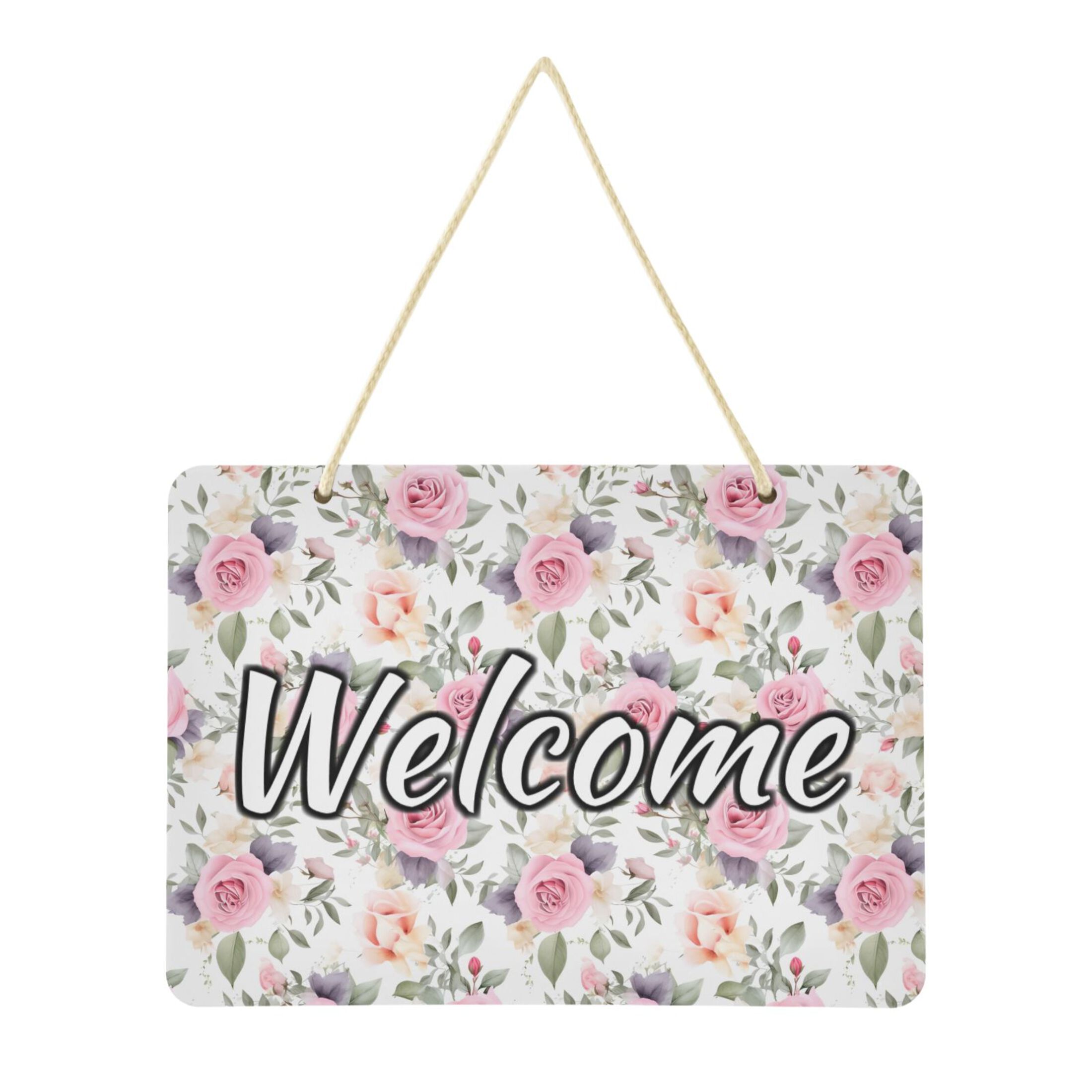 Welcome Signs Retangular Welcome Door Sign Decoration 13.8