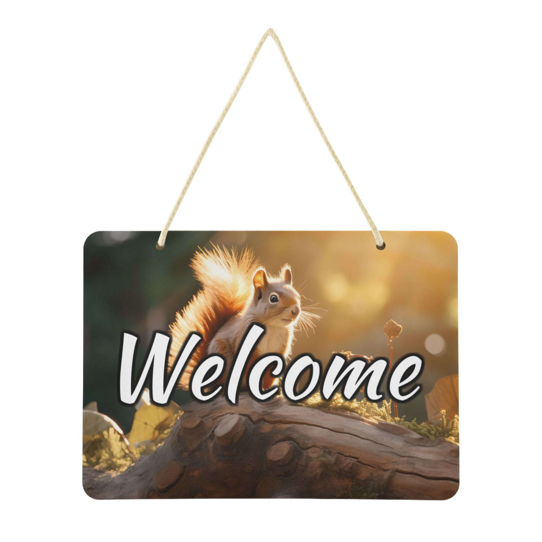 Hanging Rustic Cast Iron Welcome Squirrel Sign Front Door Fall Porch Home Decor Hanging Rustic Cast Iron Welcome Squirrel Sign Front Door Fall Porch Home Decor