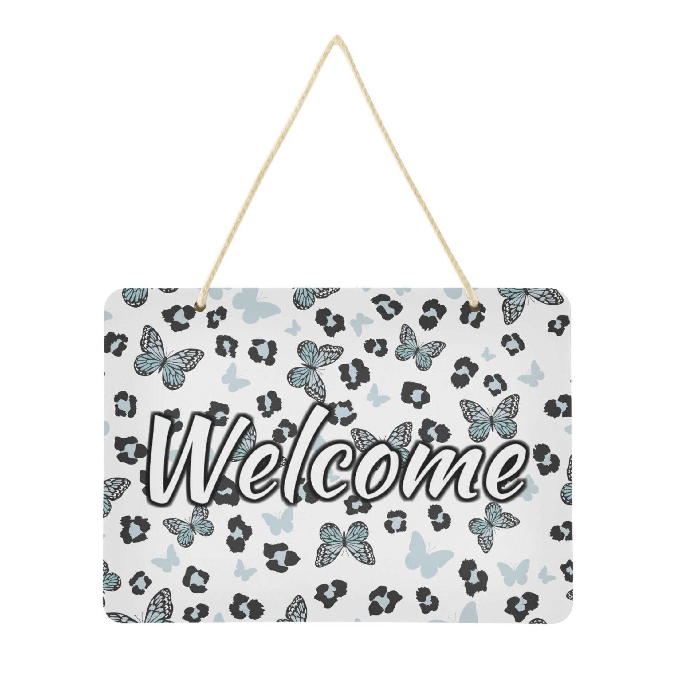 Welcome Door Sign Decoration 138 Rectangular Front Entrance Hanging Sign Outdoor Farmhouse 8480