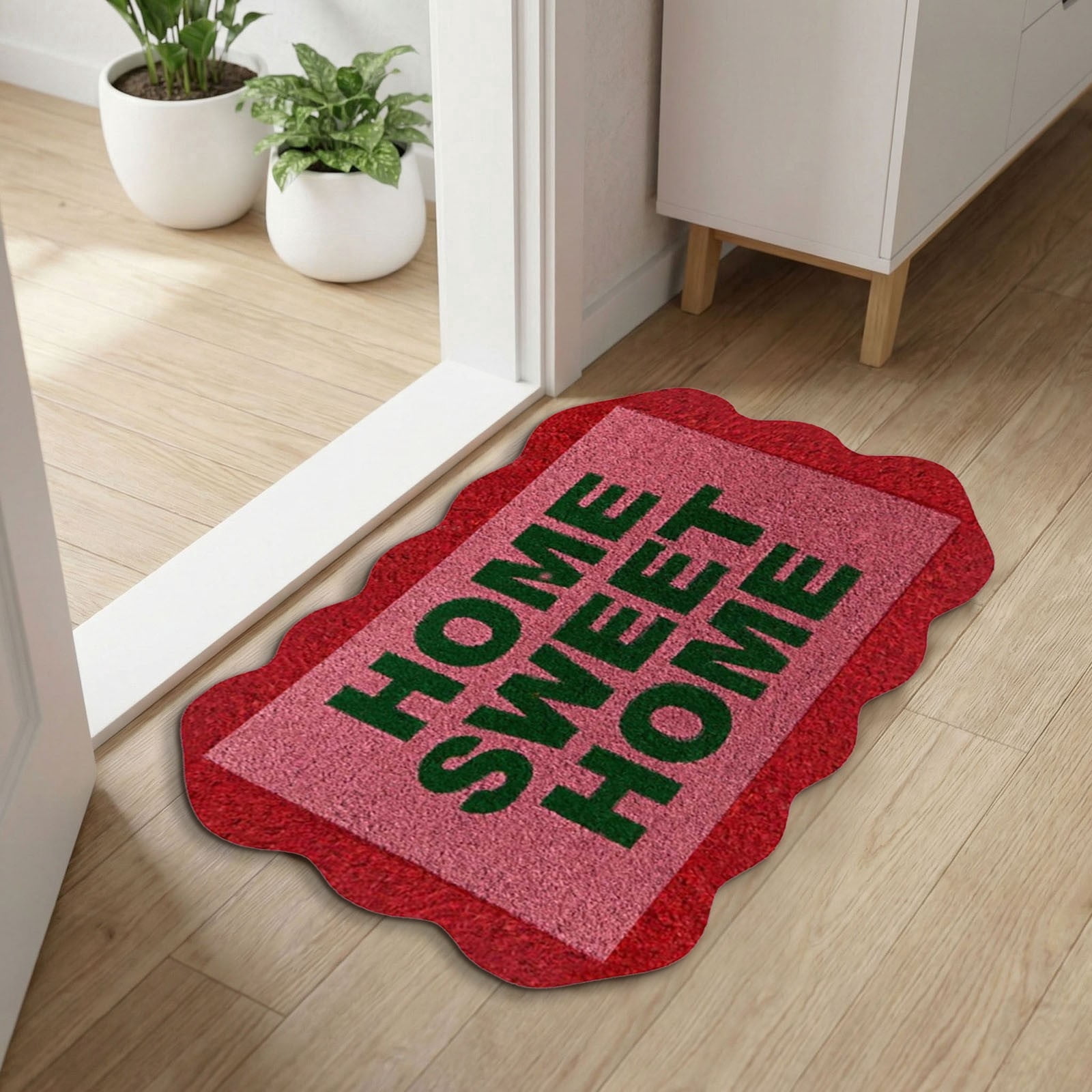 Welcome Doormat 23.6" x 15.7", Printed Floor Mat for Indoor & Outdoor Use, Non-Slip Door Mat for Entryway, Living Room, Bedroom