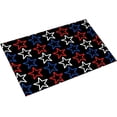 thumbnail image 1 of Welcome Doormat 4th of July Patriotic Memorial Day Independence Day Indoor Outdoor Entrance Door Mat Bath Rug Front Door Mats Kitchen Door Mats Porch Mats Home Decor 24 x16 Inch, 1 of 5