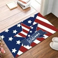 thumbnail image 1 of Welcome Doormat American Flag Stars Indoor Outdoor Entrance Door Mat Bath Rug Decorative Front Door Mats Kitchen Door Mats Porch Mats Home Decor 32 x20 Inch, 1 of 5