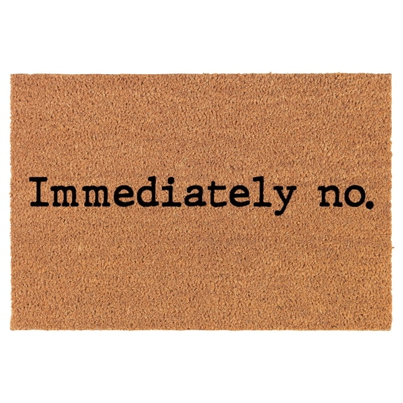 Welcome Doormat Coco Coir Door Mat Gift Immediately No Funny (24" x 16")
