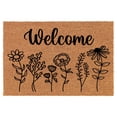 thumbnail image 1 of Welcome Doormat Coco Coir Door Mat Gift Welcome Wildflowers Wild Flowers (30" x 18"), 1 of 1