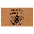 thumbnail image 1 of Welcome Doormat Coco Coir Door Mat Gift Welcome to Our Hive Honey Bee (24" x 16"), 1 of 1