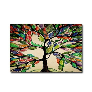 Welcome Doormat Colorful Tree of Life Gorgeous Like Feather Non Slip Washable Rugs Rabbit Welcome Mats Spring Easter Indoor Outdoor Home Decor Entrance Bathroom Doormat Holiday Party Gift 16x24 Inch