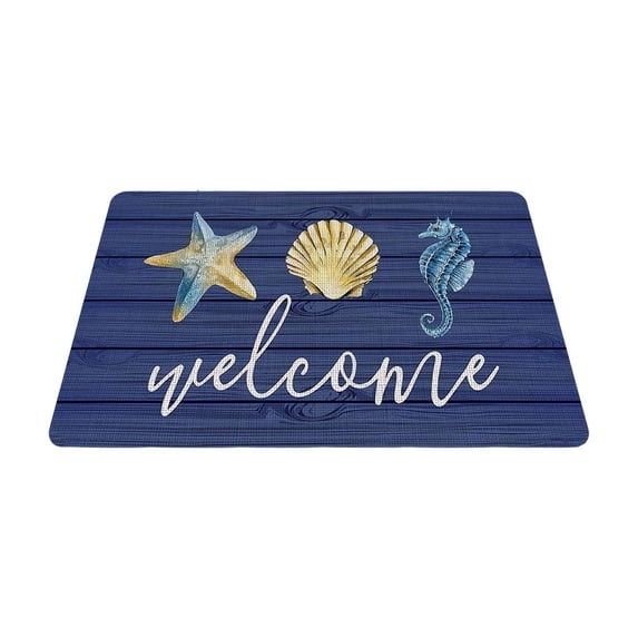 Welcome Doormat,Decorative Front Door Rug Non Slip for Front Door Entrance Garden Patio Entryway Porch