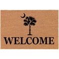 thumbnail image 1 of Welcome Doormat Door Mat Gift Welcome Palmetto Tree South Carolina Palm Moon 16x24 inch, 1 of 4