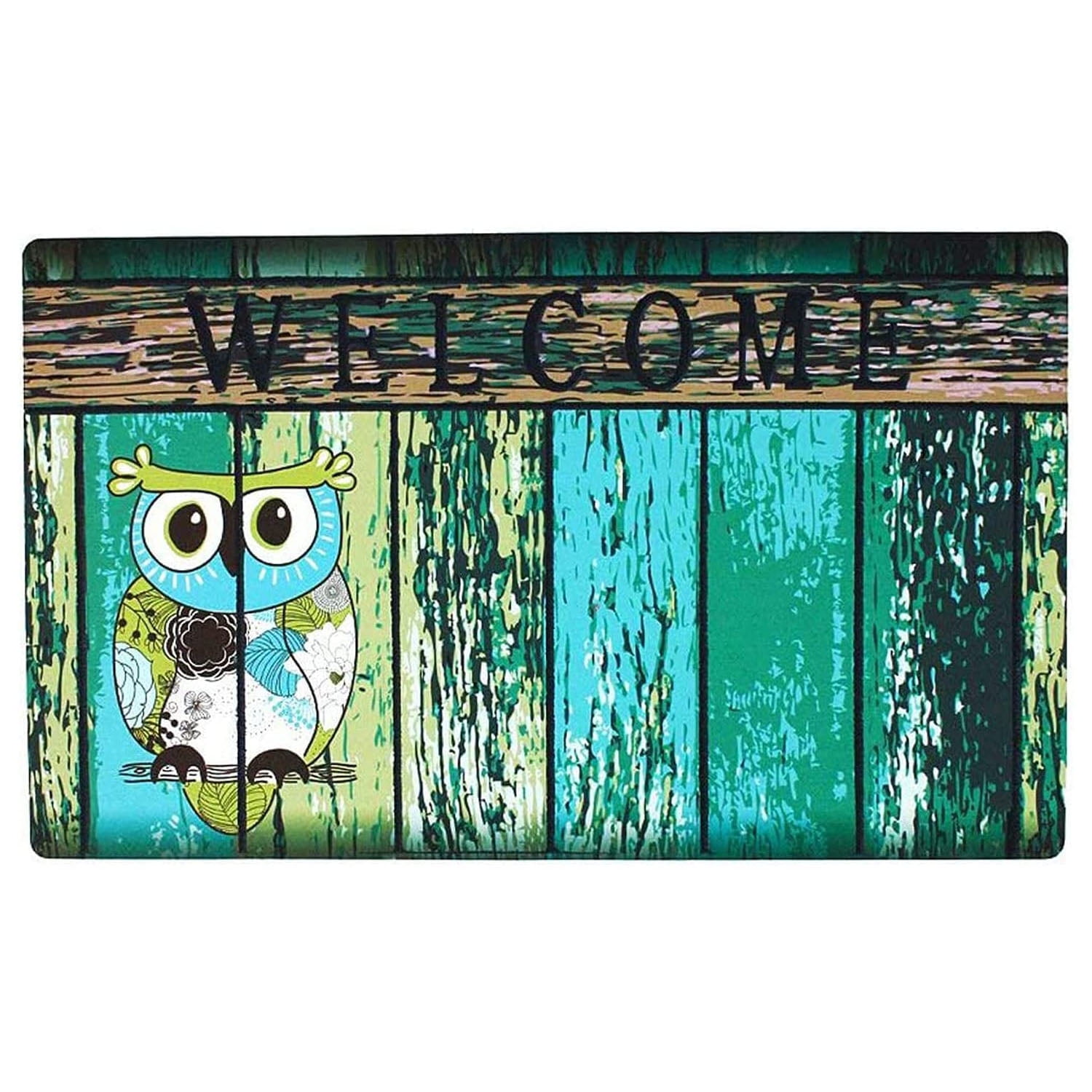 Welcome Doormat, Entrance Mat Floor Mat Rug for Indoor Outdoor Front Door with Non-Slip Rubber Backing