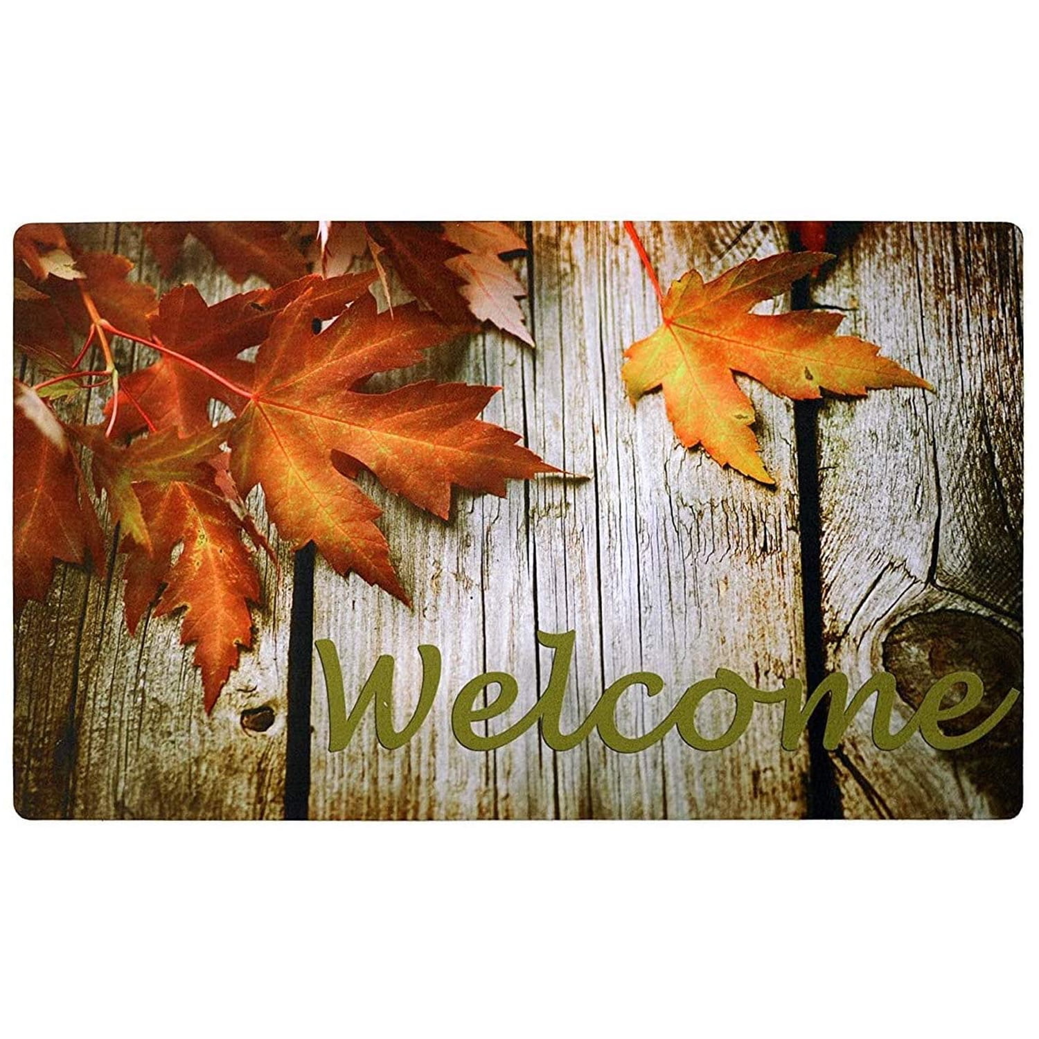 Welcome Doormat, Entrance Mat Floor Mat Rug for Indoor Outdoor Front Door with Non-Slip Rubber Backing