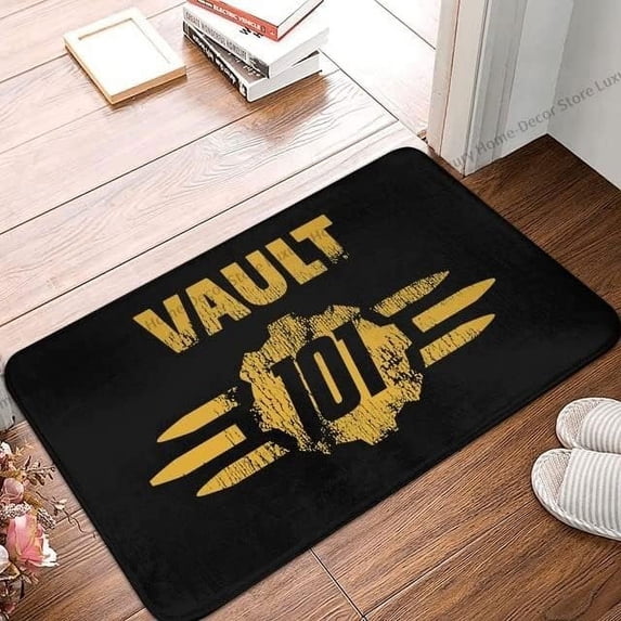 Welcome Doormat Fallout Game Mat Worn Vault 101 Balcony Indoor Outdoor Entrance Door Mat Bath Rug Decorative Front Door Mats Kitchen Door Mats Porch Mats Home Decor 30 x18 Inch