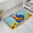 thumbnail image 1 of Welcome Doormat Farm Animal Chicken Sunflowers Indoor Outdoor Entrance Door Mat Bath Rug Decorative Front Door Mats Kitchen Door Mats Porch Mats Home Decor 24 x16 Inch, 1 of 5
