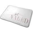 thumbnail image 1 of Welcome Doormat Get Naked Rose Gold Indoor Outdoor Entrance Door Mat Bath Rug Decorative Front Door Mats Kitchen Door Mats Porch Mats Home Decor 30 x18 Inch, 1 of 5