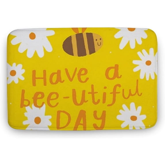 Welcome Doormat Have A Beautiful Day Indoor Outdoor Entrance Door Mat Bath Rug Decorative Patio Garage Garden Kitchen Door Mats Porch Mats Home Decor 24 x16 Inch