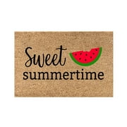 Welcome Doormat - Non Slip Dirt Trapping Home Coco Coir Door Mat - Low Profile Front Doormat - Indoor Outdoor Durable Easy Clean High Traffic Area Patio Entrance Door Mat - 40 x60 inches