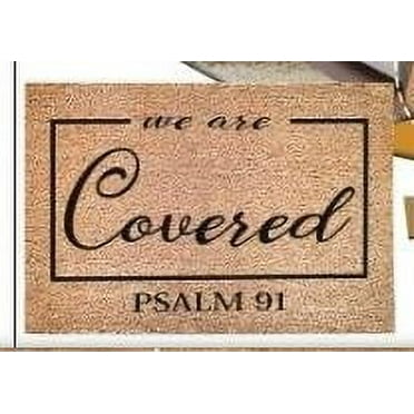 Welcome Doormat - Non Slip Dirt Trapping Home Coco Coir Door Mat - Low Profile Front Doormat - Indoor Outdoor Durable Easy Clean High Traffic Area Patio Entrance Door Mat - 40 x60 inches